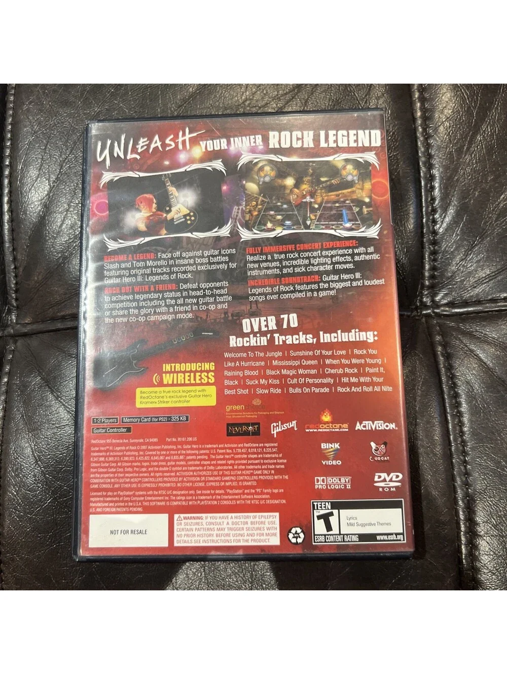 Guitar Hero 3 III: Legends of Rock PS2 Playstation 2 CIB